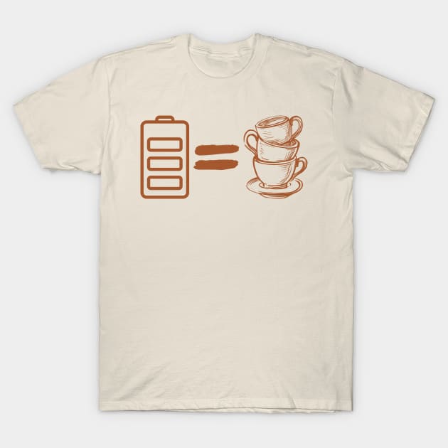 I Love Coffee, Coffee Lover Gift, Funny Gift for Coffee Addict T-Shirt by RankShop